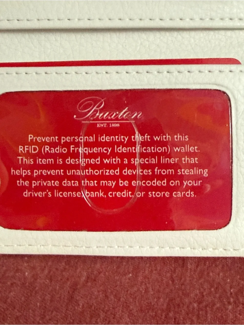 Buxton leather wallet BNWT